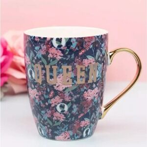 Bridgerton Shondaland Floral Coffee Mug Queen Charlotte Netflix Regency
